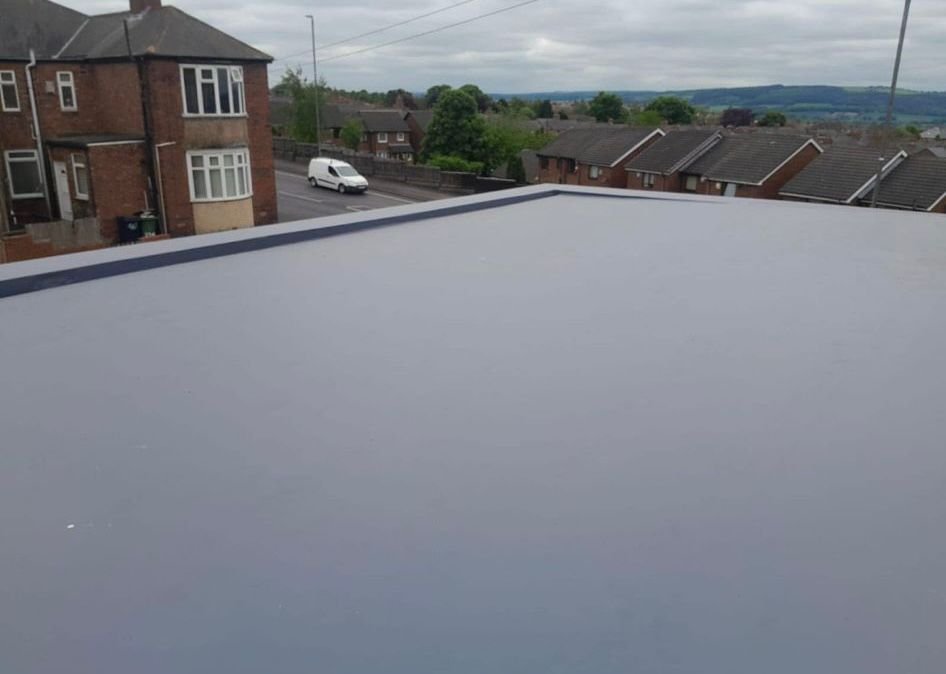 Flat roofing installation